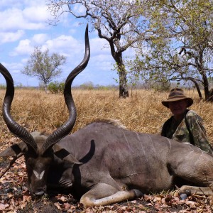 Kudu hunted in the Selous, Tanzania