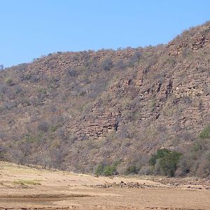 Wild and rugged country upstream along the Mogol River