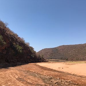 Wild and rugged country upstream along the Mogol River