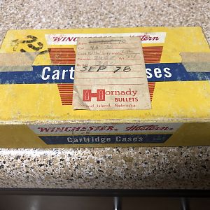 Old box of 45-70 Hand Loads