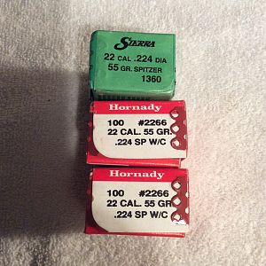 Sierra 224cal & Hornady 224cal