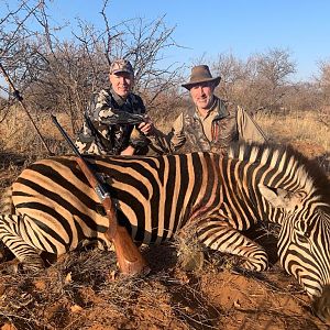 Burchell's Plain Zebra Hunting South Africa