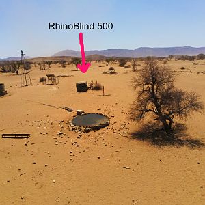 Hunting Blind Setup in Namibia