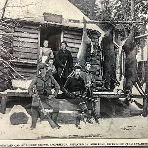 Deer hunting party in north east Piscataquis, Maine, NW of USA