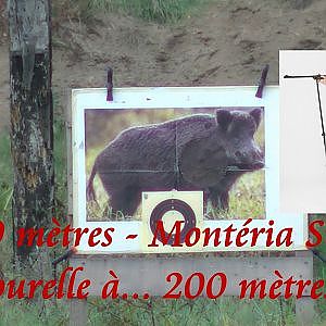 Training at the range at 100 m et 200 m with 4stablesticks Mountain Stick and Monteria Stick