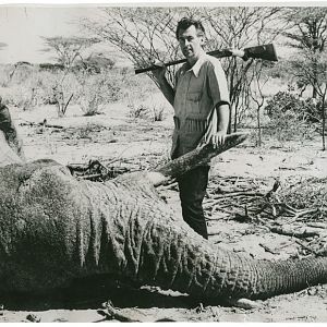 Stewart Granger Elephant Hunting with his .577