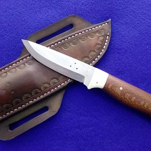 Bushcraft Hunter Knife with Giraffe bone & Leopard wood