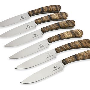 Arno Bernard Mammoth Molar Handled Steak Knives from African Sporting Creations