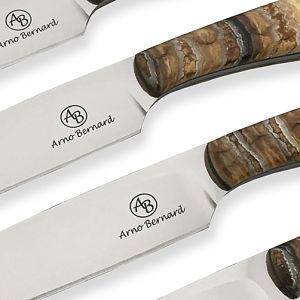 Arno Bernard Mammoth Molar Handled Steak Knives from African Sporting Creations