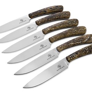 Arno Bernard Kudu Horn Handled Steak Knives from African Sporting Creations