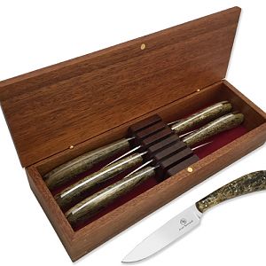 Arno Bernard Kudu Horn Handled Steak Knives from African Sporting Creations