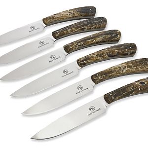 Arno Bernard Kudu Horn Handled Steak Knives from African Sporting Creations