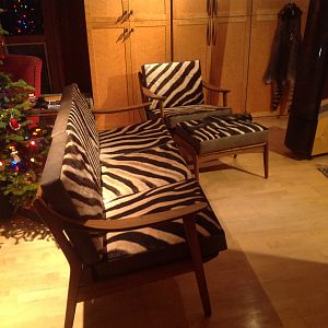 Zebra couch and chair