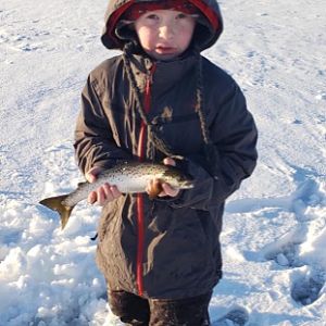 Ice Fishing in Maine USA