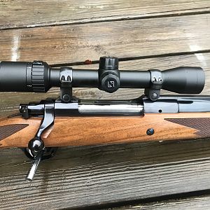 Ruger 77 Magnum Rifle in .375 H&H With Xeiss 2-7 Scope