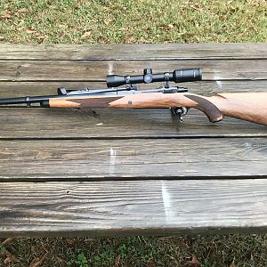 Ruger 77 Magnum Rifle in .375 H&H With Xeiss 2-7 Scope