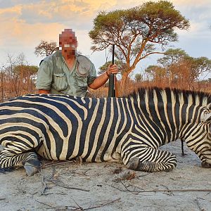 Burchell's Plain Zebra Hunting Namibia