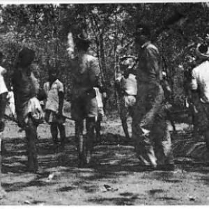 Group of beaters for a royal Bengal tiger shikar