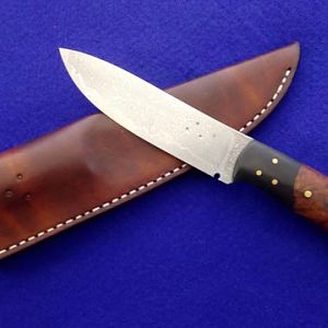 SS Damascus Hunter Skinner Knife