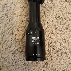 West German Zeiss Diavari 3-9×36 MC Scope