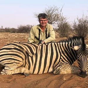 Namibia Hunting Burchell's Plain Zebra