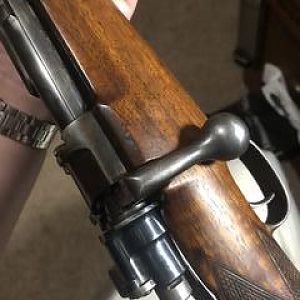 1907 Rigby in 303 British Rifle with an original slant box commercial Oberndorf Mauser action