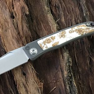 Warthog Tusk (Dyed) Rinkhals Slip Joint Folder from African Sporting Creations