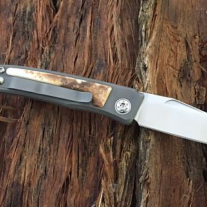 Warthog Tusk (Dyed) Rinkhals Slip Joint Folder from African Sporting Creations