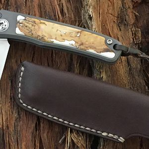 Warthog Tusk (Dyed) Rinkhals Slip Joint Folder from African Sporting Creations