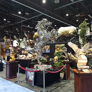 Taxidermy at Safari Club International (SCI) Convention Reno 2020