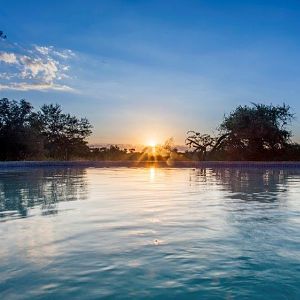 View from Lodge over the Swimming pool