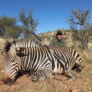 Namibia Hunt Hartmann's Mountain Zebra