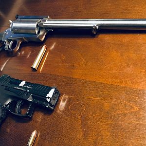 BFR Revolver in 45/70 & Heckler & Koch 9 Pistol