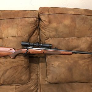 Winchester 70 Safari Express Rifle in 375 H&H with Leupold 2.5-8 VX3 Scope