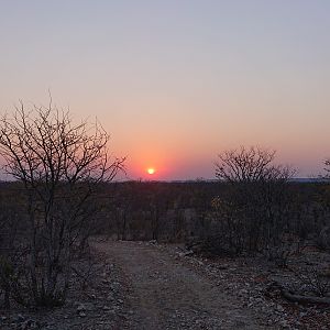 Sunset in Namibia