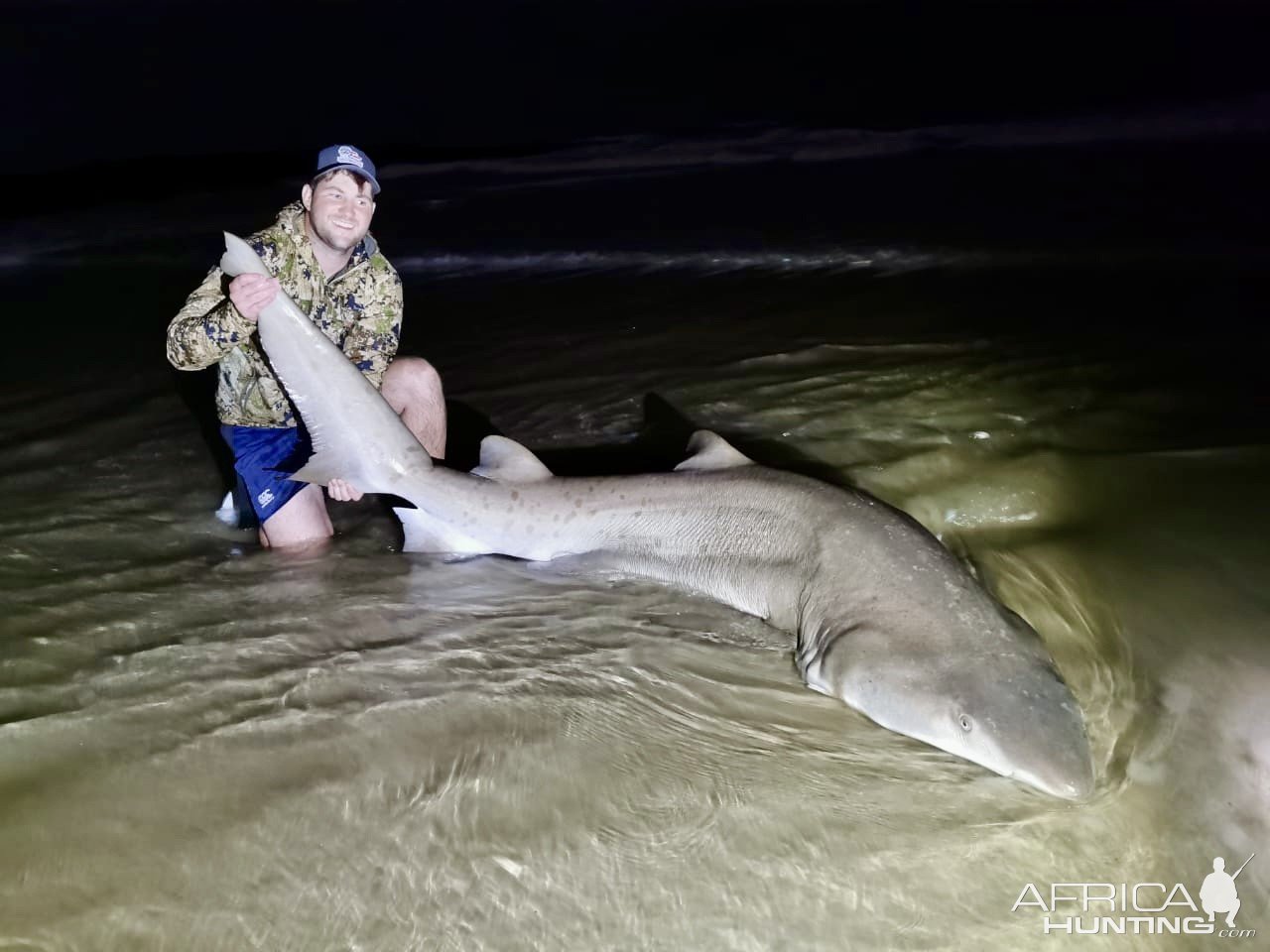 150 Kg Ragged Tooth Shark Fishing South Africa