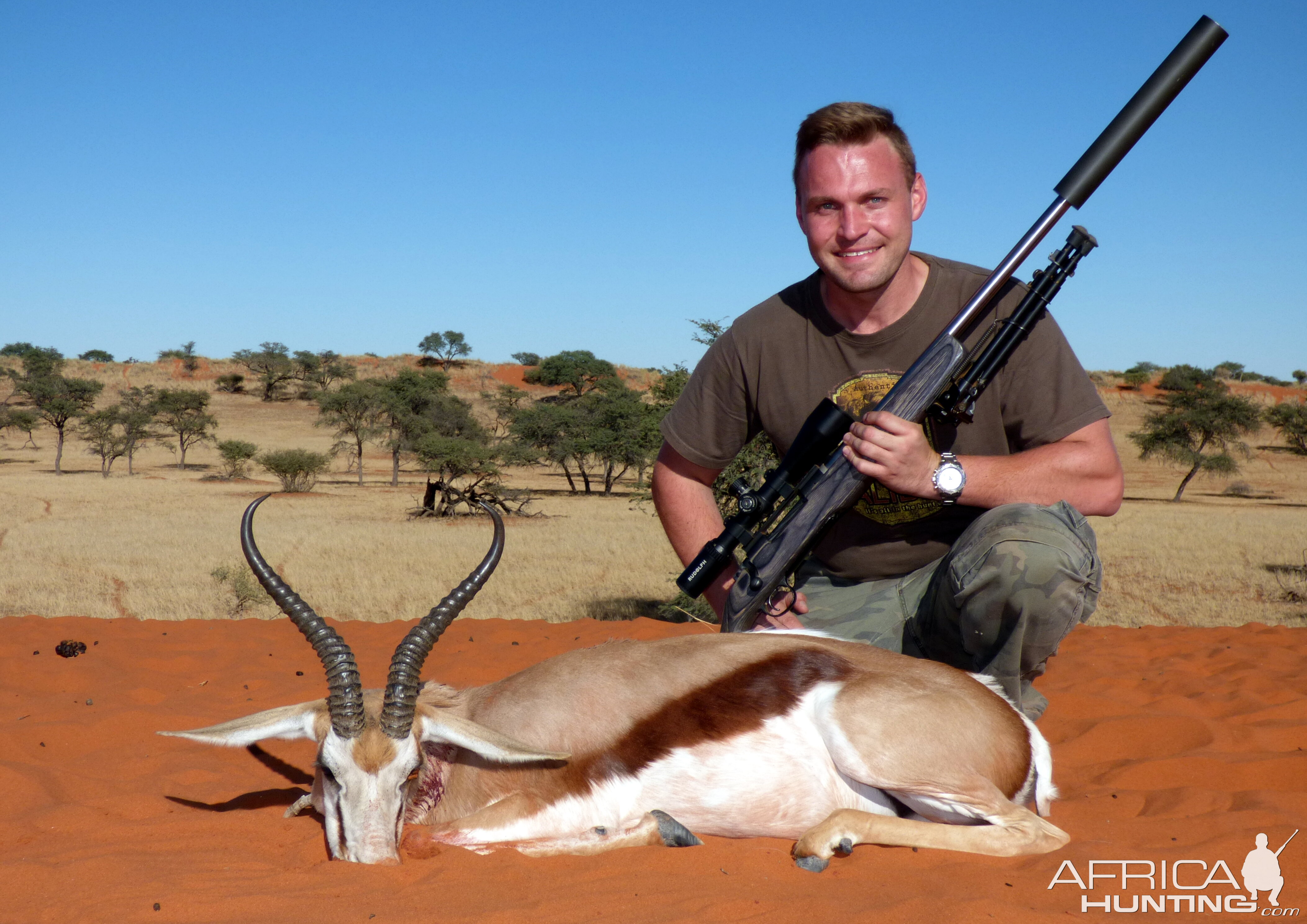 16" Kalahari Springbuck hunted by Charl Kemp in 2016