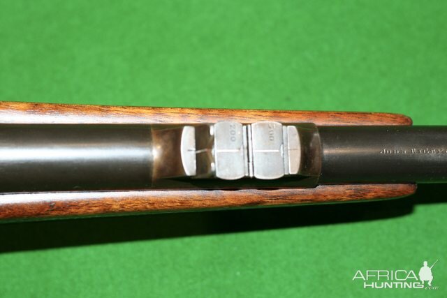 1907 Rigby in 303 British Rifle with an original slant box commercial Oberndorf Mauser action