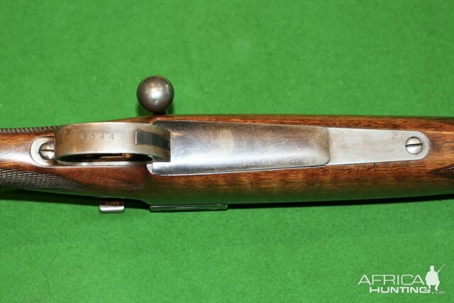 1907 Rigby in 303 British Rifle with an original slant box commercial Oberndorf Mauser action