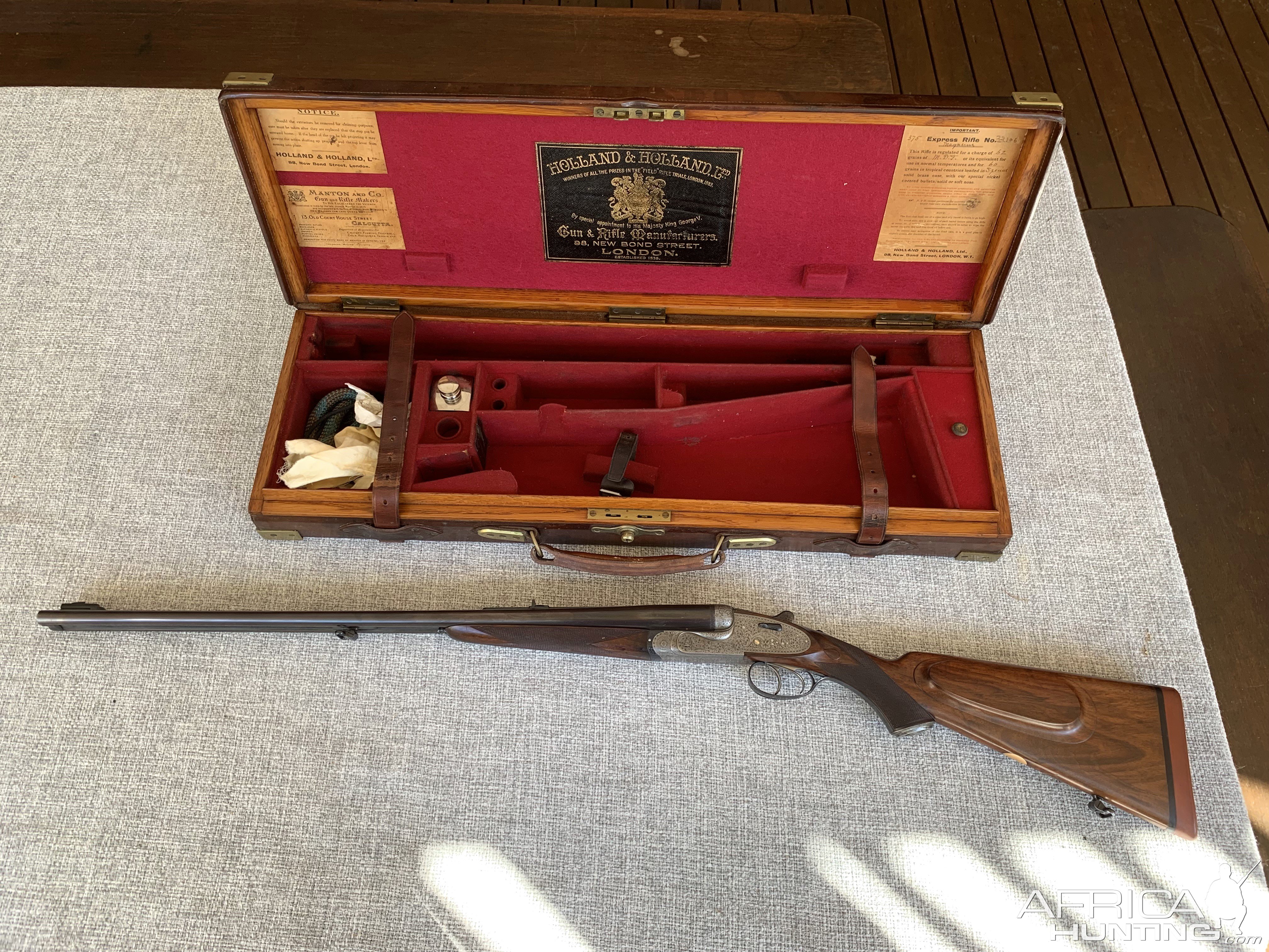 1929 Made 375 H&H Flanged Magnum Rifle