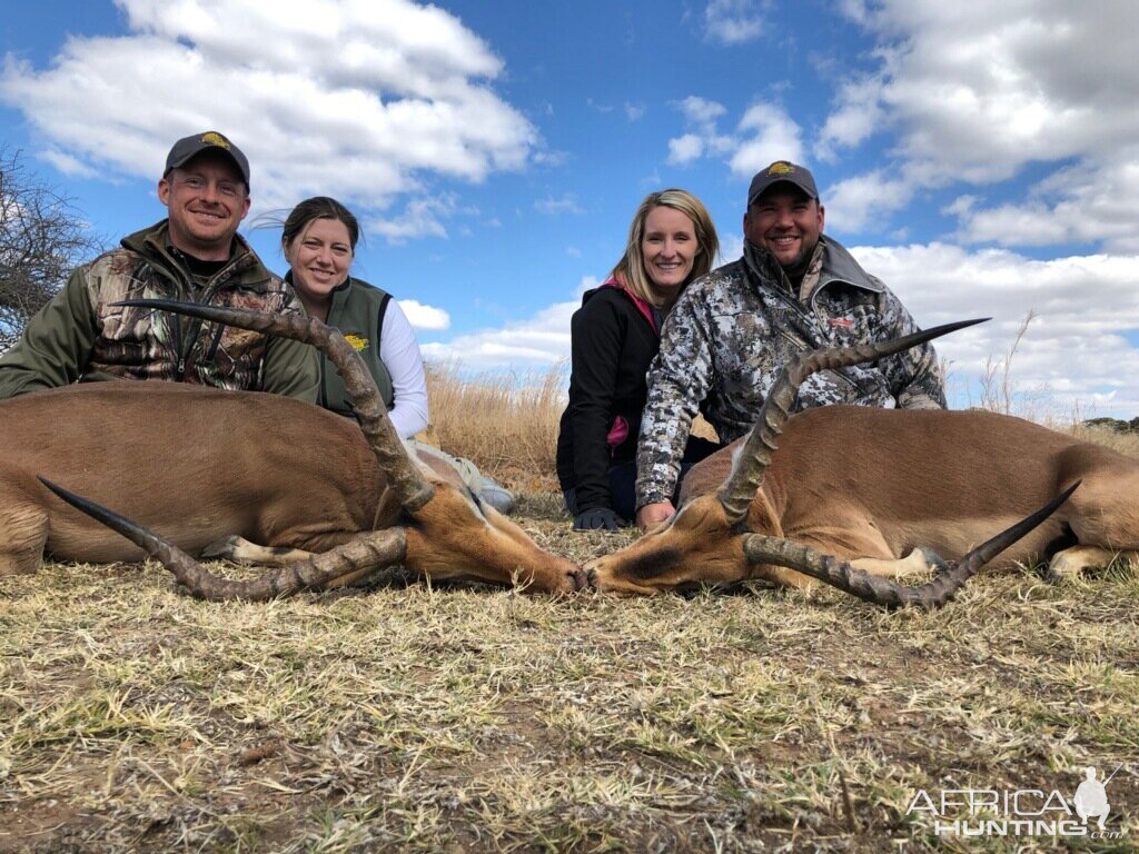 22 1/8" & 22 1/8" Inch Impala Hunting in South Africa