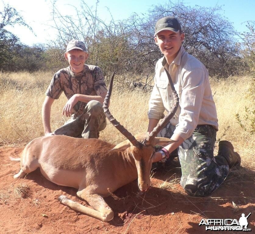 24 " Impala shot by a client at Harmonie Safari's.