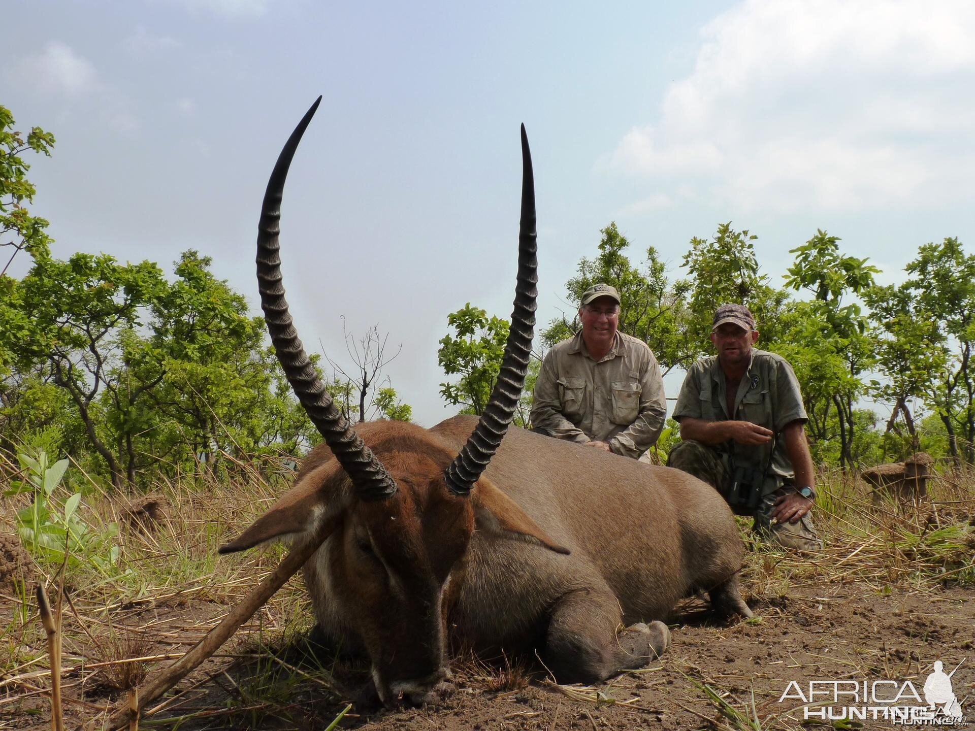 26.5 inch Sing Sing Waterbuck hunted in CAR