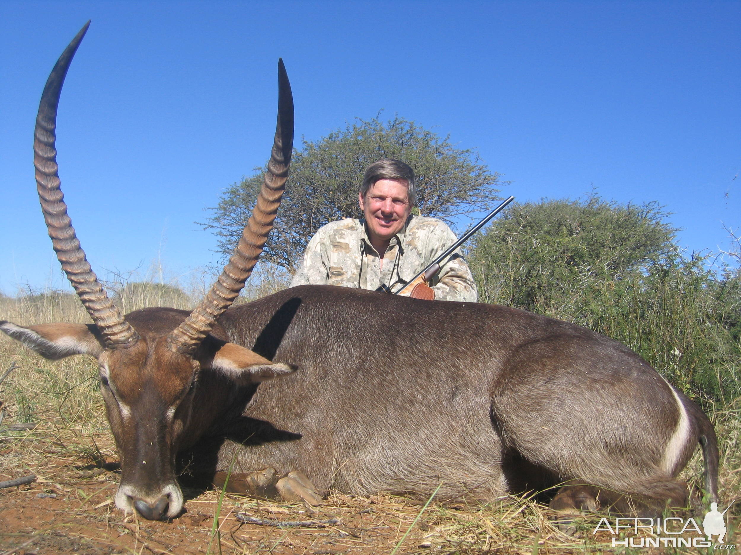 30 3/4 waterbuck, Ozondjahe, Namibia May 2009