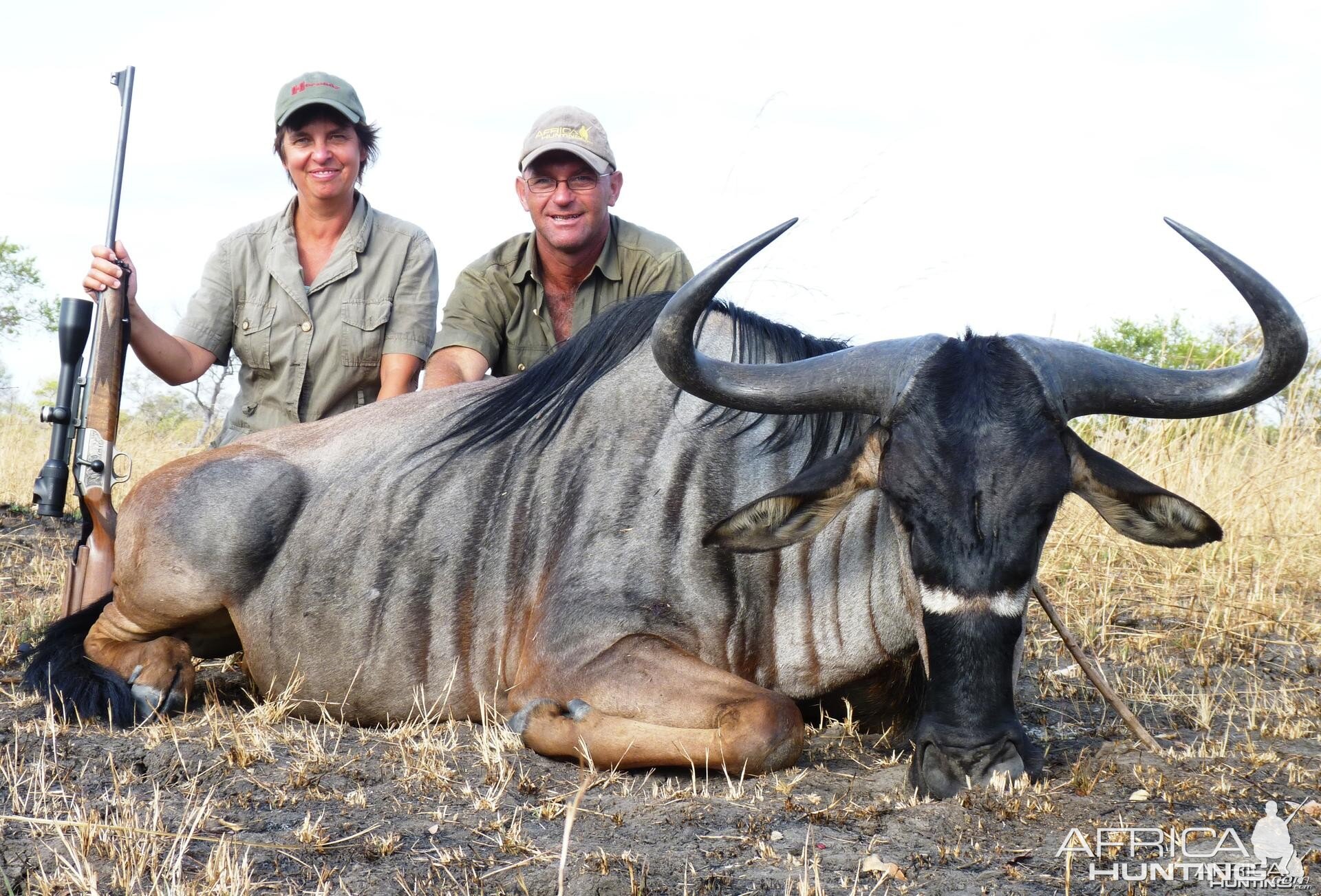 32 inch Nyasaland Gnu hunted in the Selous, Tanzania