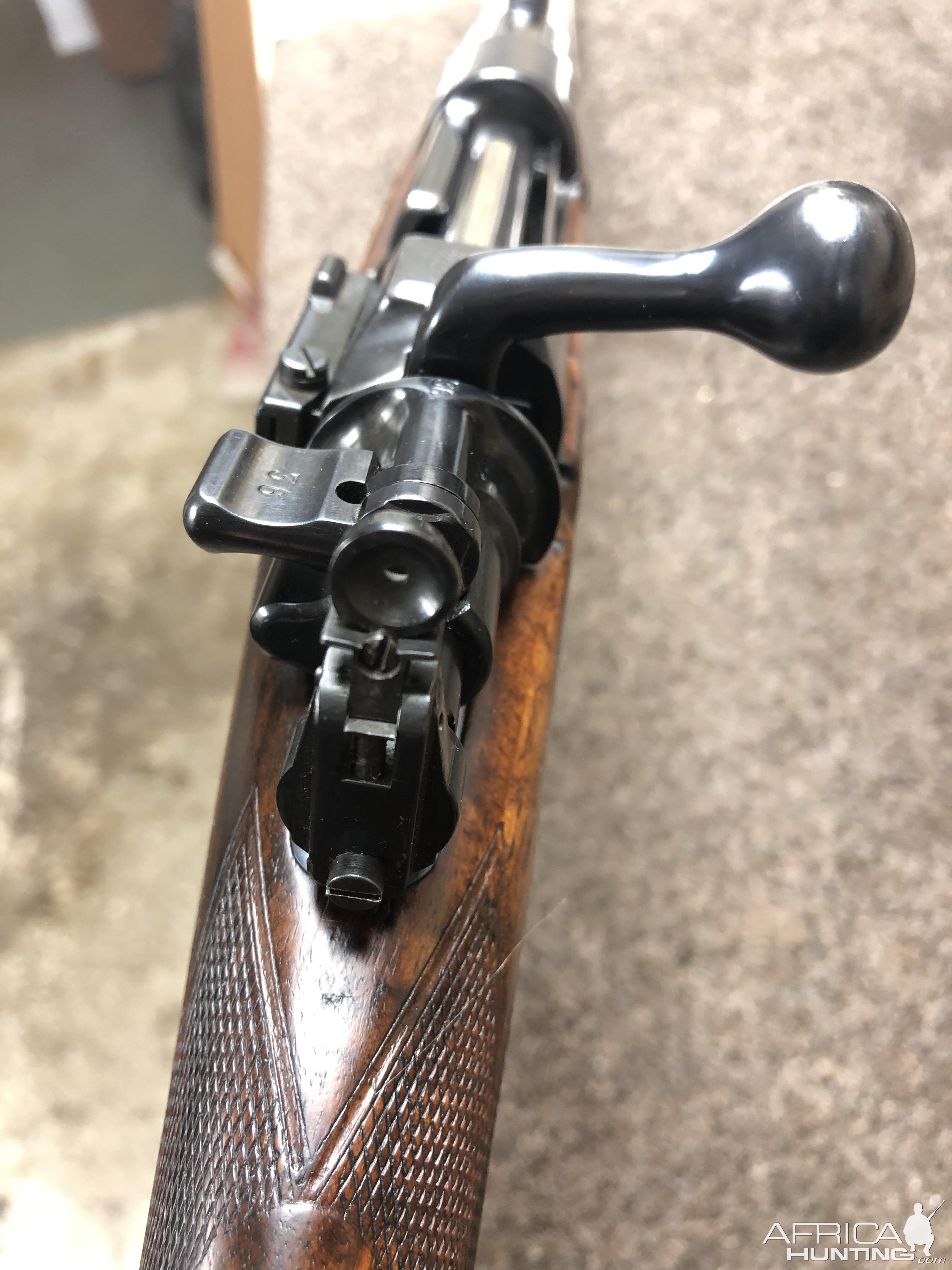 375 H&H by Holland & Holland Aperture sight windage adjustment