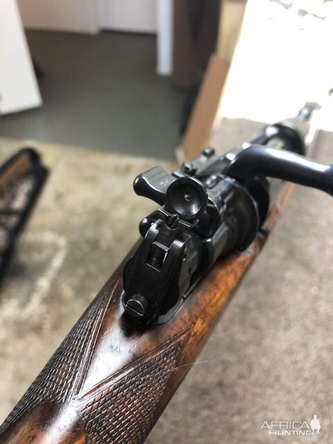 375 H&H by Holland & Holland Aperture sight windage adjustment