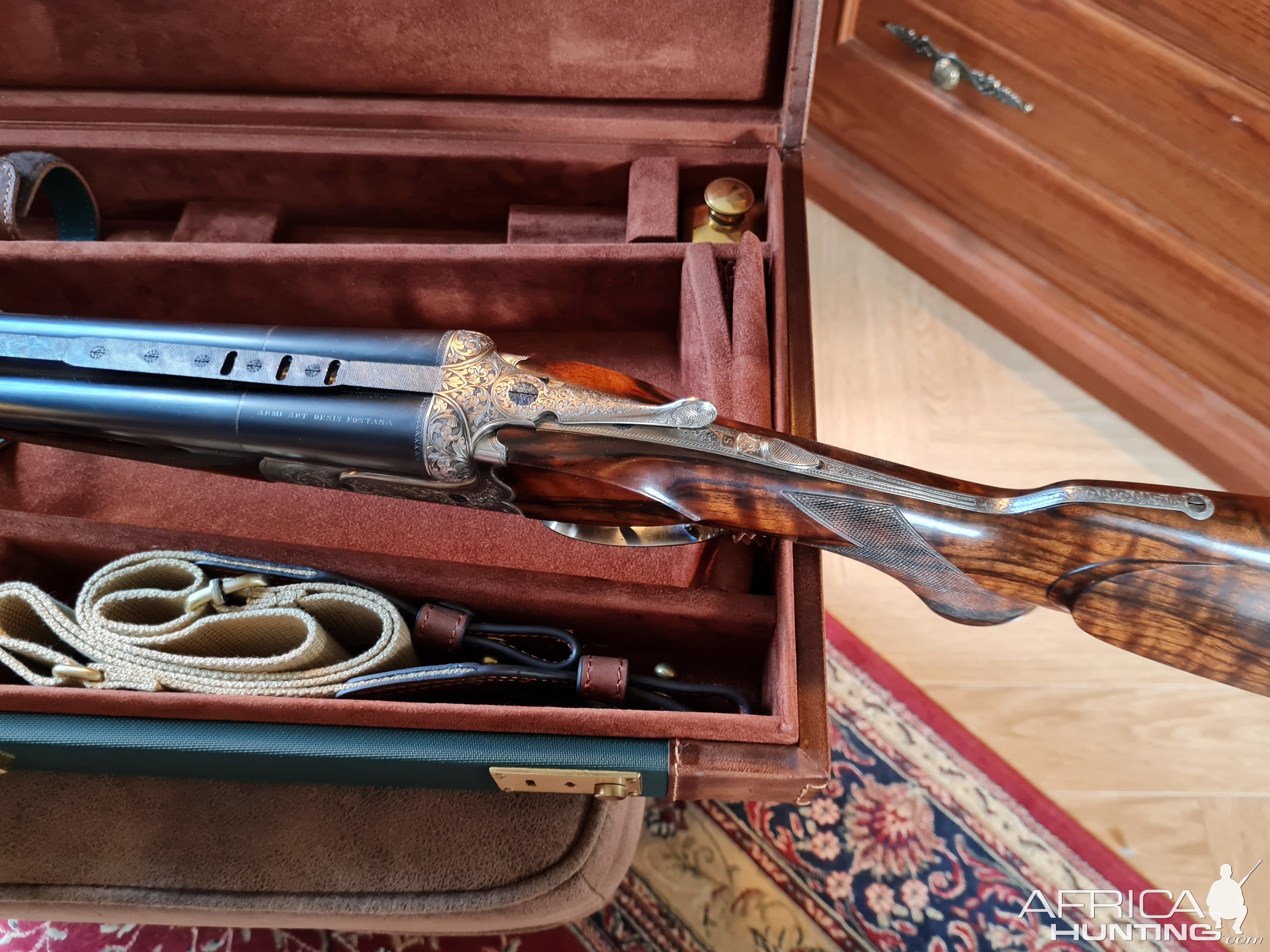 .375 Holland & Holland Flanged Magnum Gardone VT Double Rifle