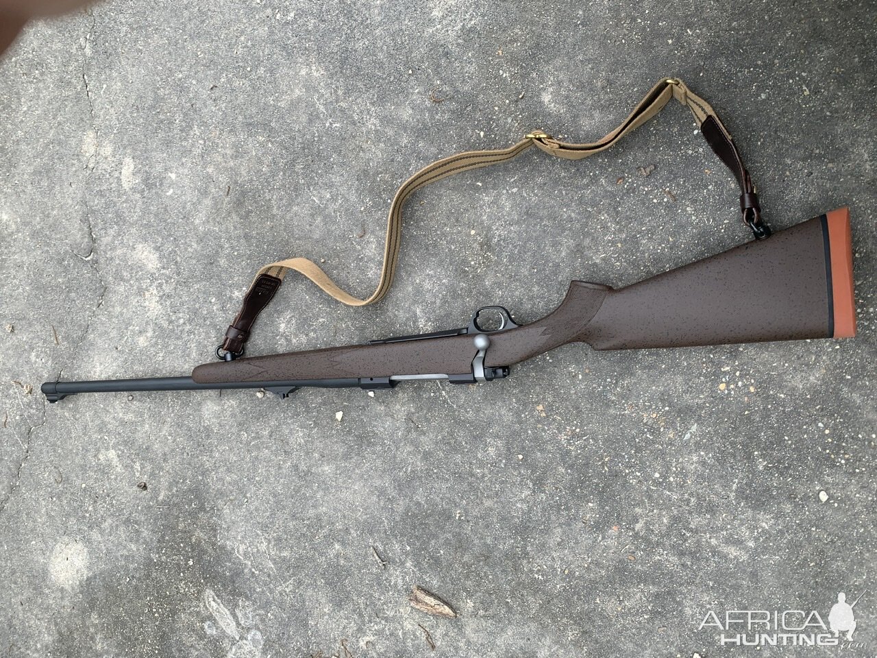 375 Ruger 77 African Rifle With McMillan