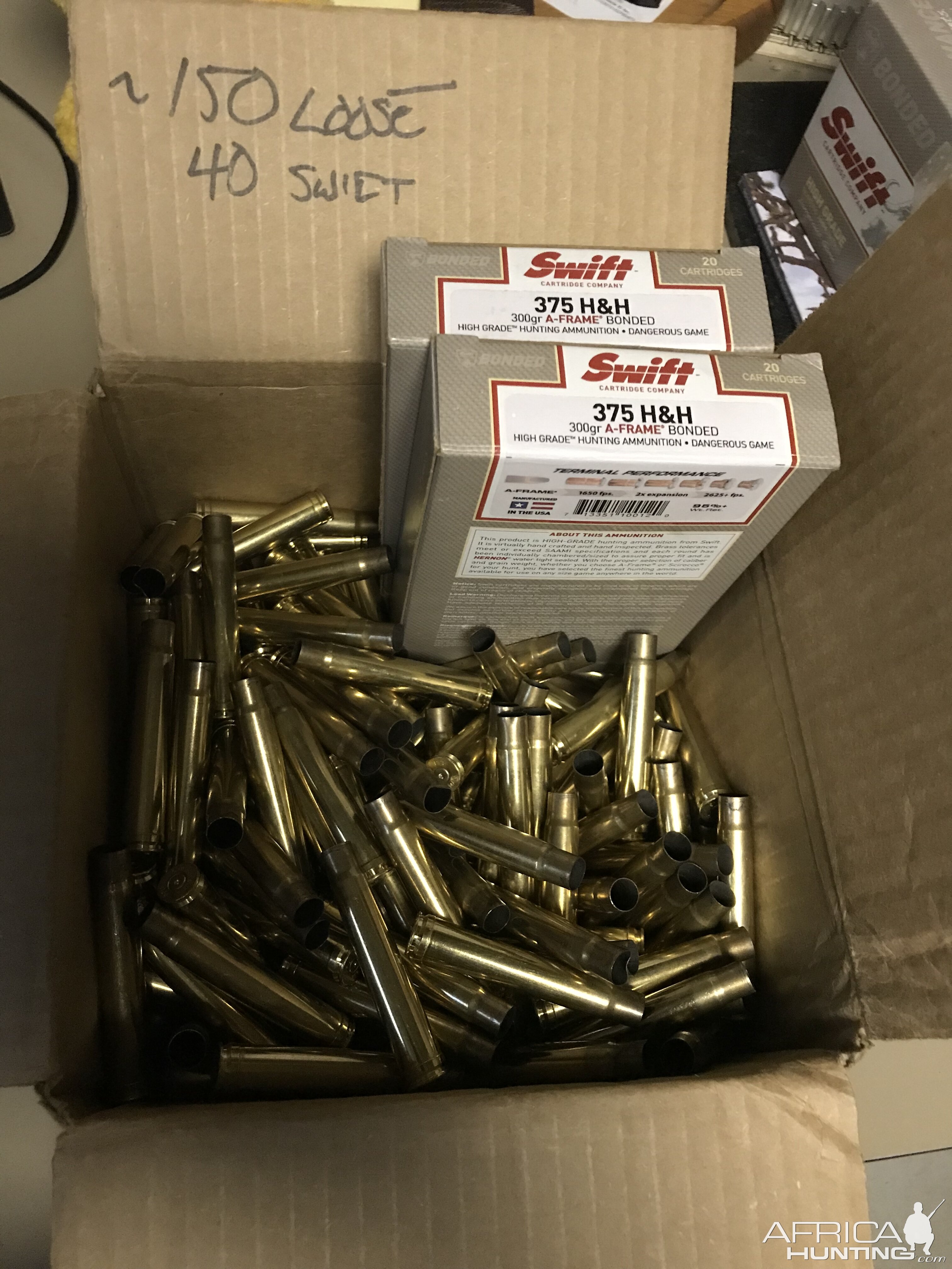 375H&H Once Fired Brass